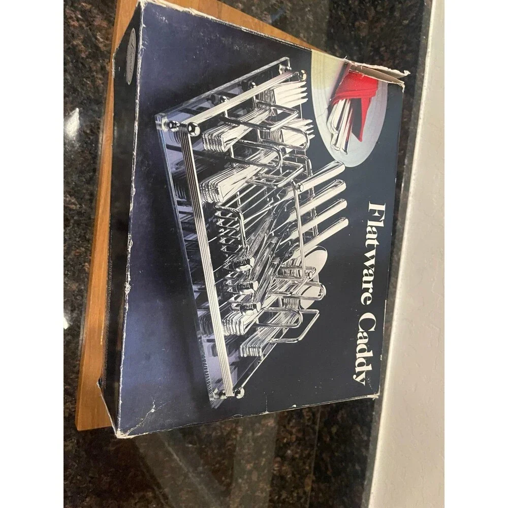Towle Leonard Silver Plated Flatware Caddy Organizer
